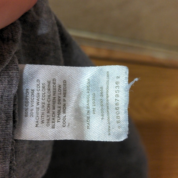 🫧 Dip brand size m grey gray v neck t-shirt cotton blend - Picture 4 of 4